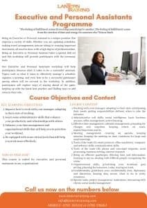 thumbnail of executive and personal assistants programme